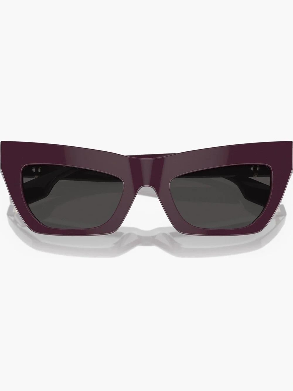Burberry 51mm Cat Eye Sunglasses Violet Purple Gold Logo Authentic‎ NEW